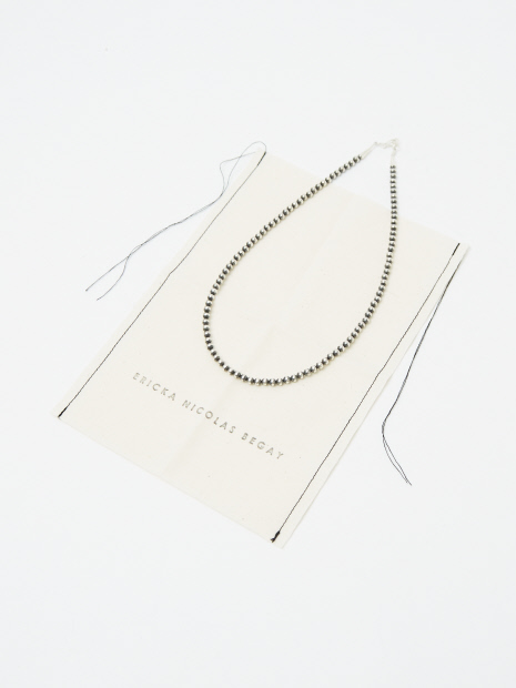 【ERICKA NICOLAS BEGAY / エリッカ ニコラス ビゲイ】5MMプレーンネックレス