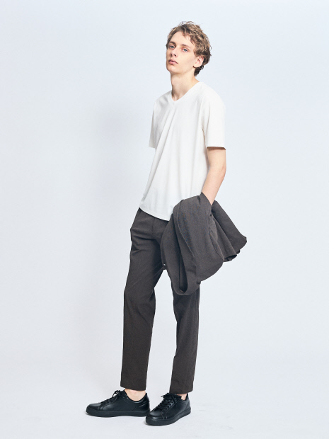 【接触冷感/WEB限定】フリーザー VネックTシャツ /アイスピケ ストレッチ【予約】