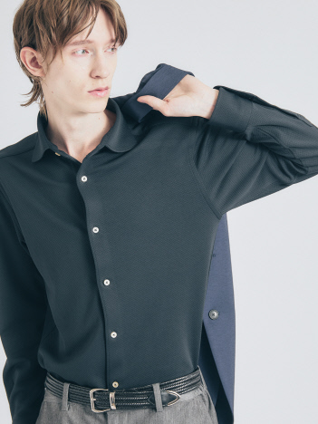 【FLEX SHIRTS】COOLMAX EcoMade ダブルピケ ジャージシャツ