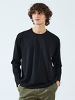 【定番】ドレスポンチ クルーネック 長袖Tシャツ / ストレッチ