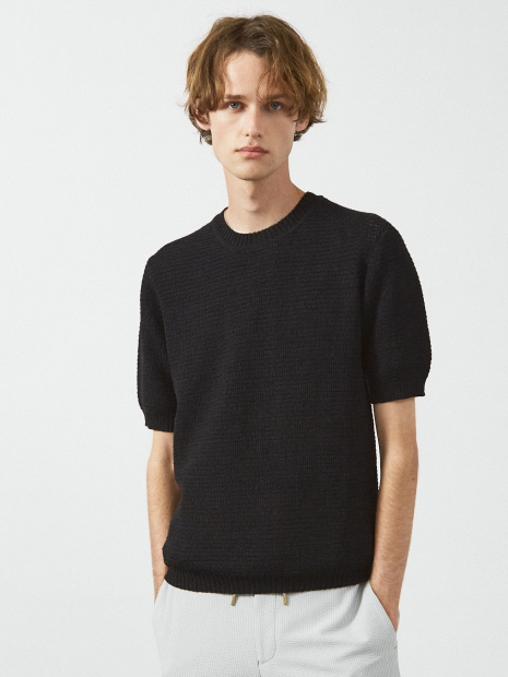 フルニードル メッシュニットTシャツ