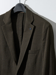 【セットアップ対応/FLEX JACKET】 PE-wrinkle ワッシャージャケット /ストレッチ 吸水速乾 イージーケア