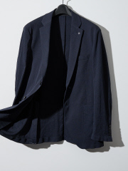 【セットアップ対応/FLEX JACKET】 PE-wrinkle ワッシャージャケット /ストレッチ 吸水速乾 イージーケア