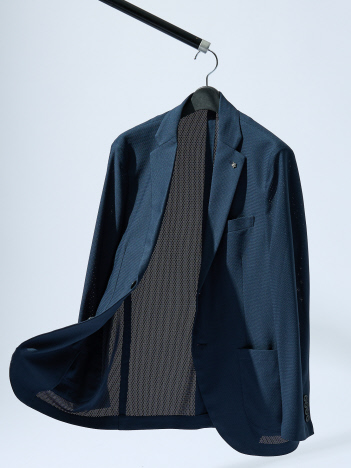ABAHOUSE - 【セットアップ対応/FLEX JACKET】トリコット メッシュジャケット / サマージャケット / ストレッチ 軽量 防シワ性