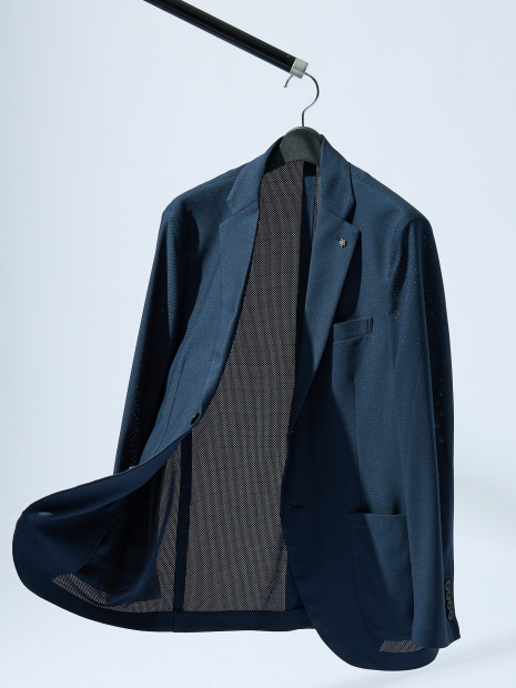 【セットアップ対応/FLEX JACKET】トリコット メッシュジャケット / サマージャケット / ストレッチ 軽量 防シワ性