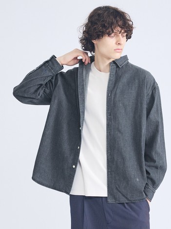 7.5オンス オーバーサイズ デニムシャツ / ライトオンスデニム