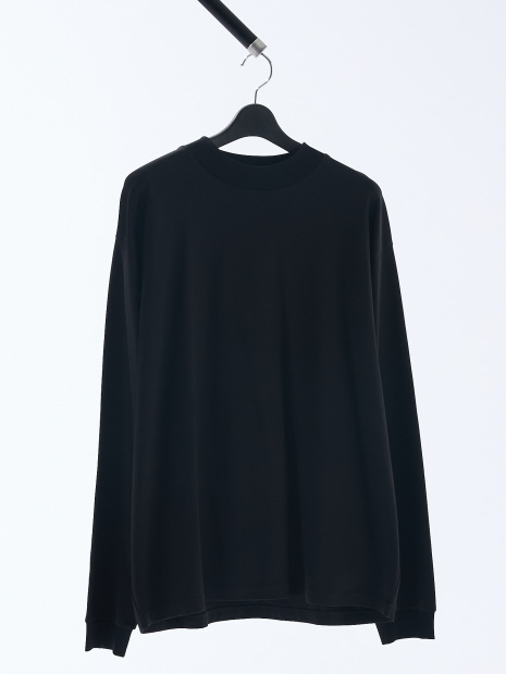 【シルケット加工】モックネック ロングTシャツ【予約】