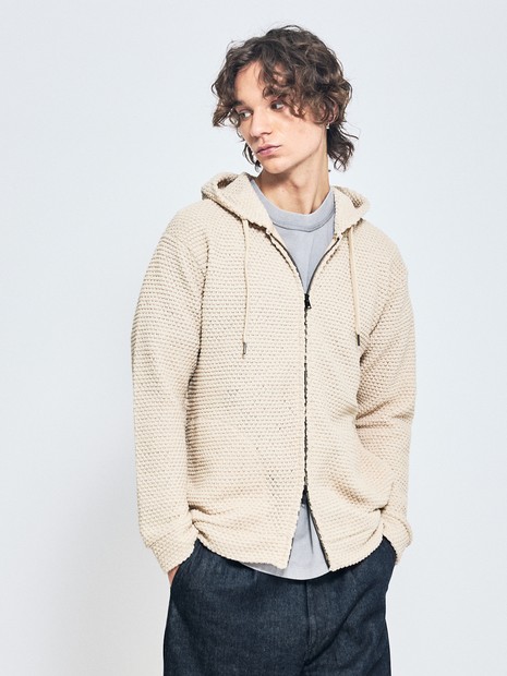 アバハウス（ABAHOUSE）/シェルニット ダブルジップパーカー シェルニット ダブルジップパーカー｜ABAHOUSE / アバハウス