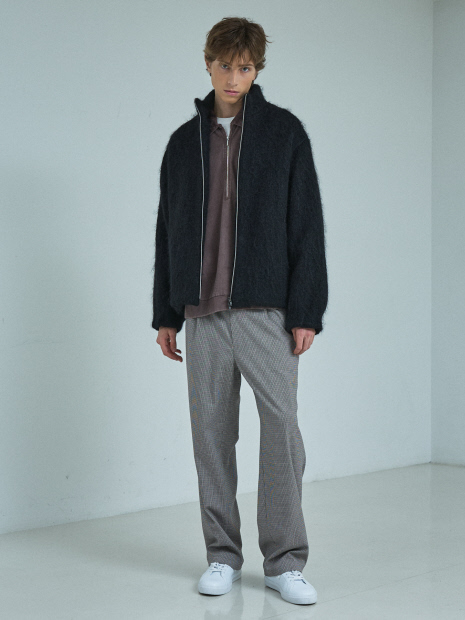 MASSE MENSCHシャギーモヘアマント ウール×モヘア シャギー スタンドカラーブルゾン｜ABAHOUSE / アバハウス