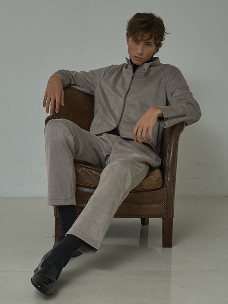 【セットアップ対応】ネオスエード ライダースジャケット / ダンボールニット