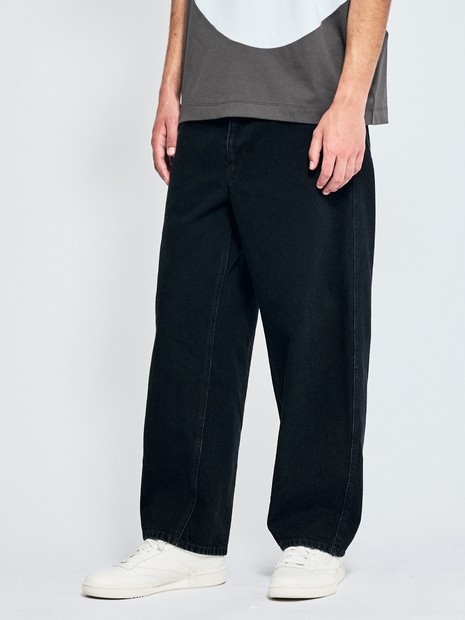ウォッシュ加工】12.5oz デニム パンツ / カーブデニム｜ABAHOUSE