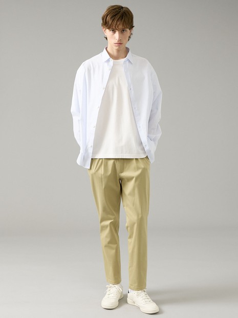 【WONDER SHAPE/ワンダーシェイプ】1プリーツ スリムテーパード イージーパンツ