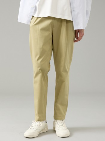 【WONDER SHAPE/ワンダーシェイプ】1プリーツ スリムテーパード イージーパンツ