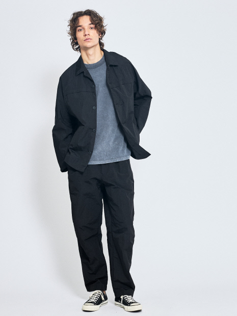 【セットアップ対応】TUCK&DARTS ワッシャーナイロン ワイドテーパードパンツ / イージーパンツ【予約】