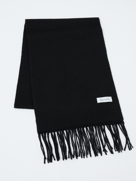 ウール×カシミヤ フリンジ マフラー / ON・OFF兼用｜ABAHOUSE / アバハウス