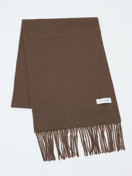 ウール×カシミヤ フリンジ マフラー / ON・OFF兼用