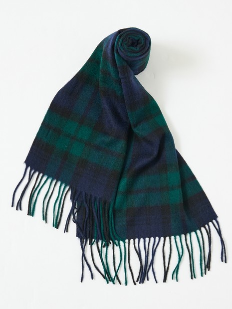 ウール×カシミヤ チェック マフラー / ON・OFF兼用｜ABAHOUSE / アバハウス