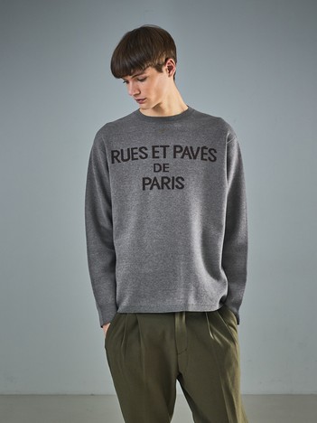 ジャガードロゴニット プルオーバー / オーバーサイズ / LE TRIO ABAHOUSE