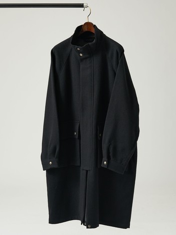 【Traditional Weatherwear】ELGIN LONG エルガン ロング ヒートツイード /スタンドカラーコート