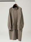 【Traditional Weatherwear】ELGIN LONG エルガン ロング ヒートツイード /スタンドカラーコート