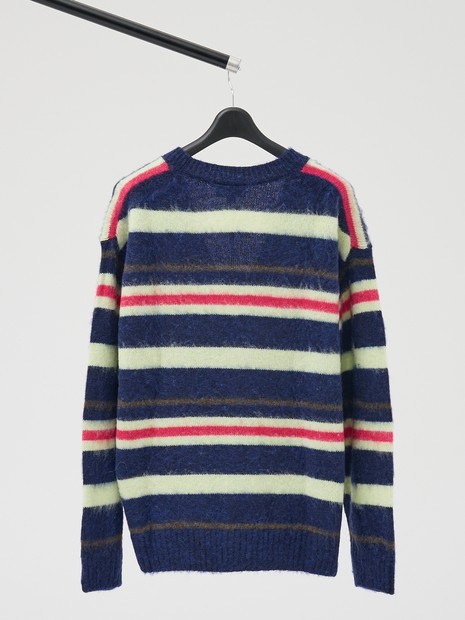 LACOSTE / ラコステ】アルパカブレンド ボーダーニットカーディガン