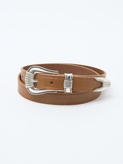 TORY LEATHER/ トリーレザー】3Piece Silver Buckle Belt / 3ピース