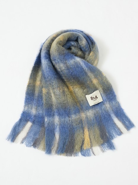 814 EZCARAY】MOHAIR TARTAN モヘヤ マフラー｜ABAHOUSE / アバハウス