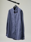 スエードタッチ オーバーサイズ レギュラーカラーシャツ