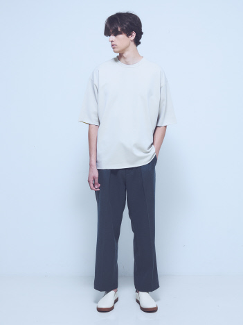 【リバーシブル配色】バックメッシュ 半袖Ｔシャツ / オーバーサイズ