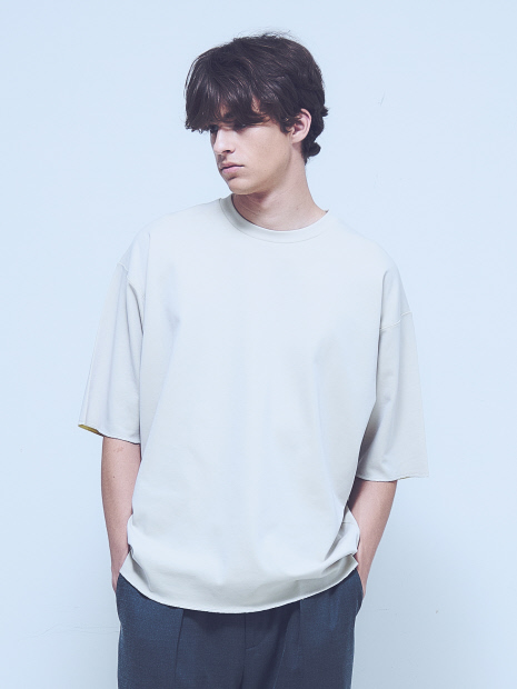 【リバーシブル配色】バックメッシュ 半袖Tシャツ / オーバーサイズ【予約】