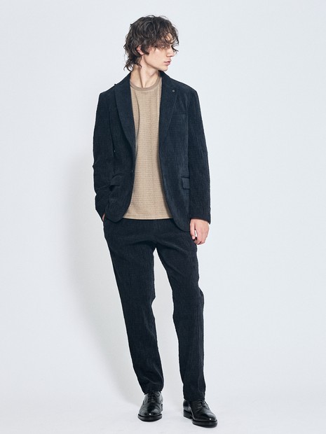 アバハウス（ABAHOUSE）/アイレットベロア　クルーネック長袖Tシャツ アイレットベロア クルーネック長袖Tシャツ｜ABAHOUSE / アバハウス