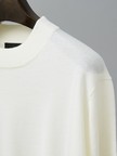 Pure Merino ハイゲージモックネック ニット プルオーバー