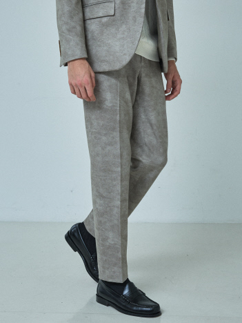 【セットアップ対応】Down Fabric フェードスエード イージースラックス / 2WAYストレッチ 保温性