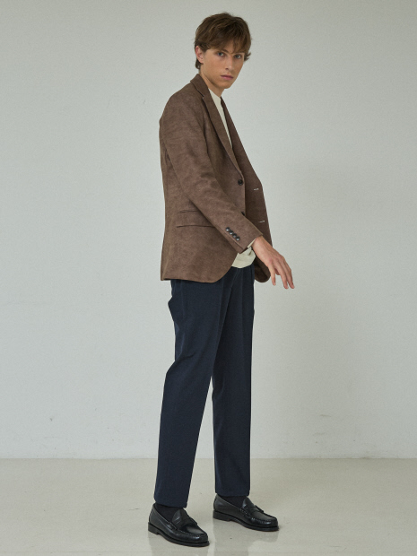 【ON/OFF兼用】パウダータッチ  ピンタック イージースラックス / 360°ストレッチ 軽量