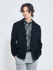 セットアップ対応/FLEX JACKET】カラミ織り ストレッチ メッシュ
