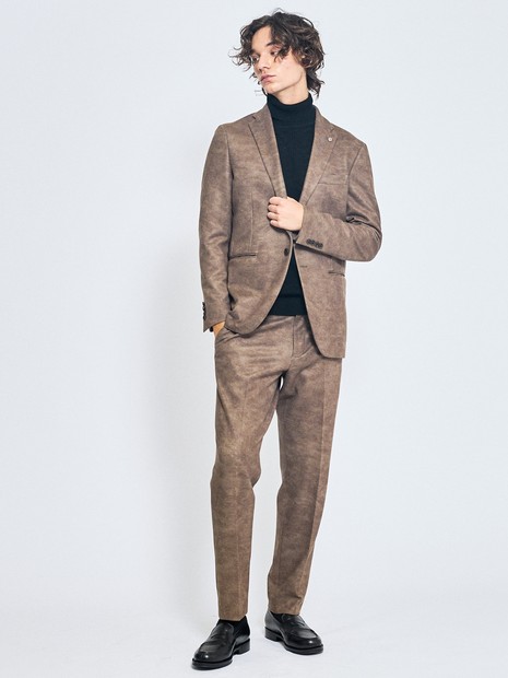 【セットアップ対応】Down Fabric フェードスエード ジャケット / FLEX JACKET / 2WAYストレッチ 保温性