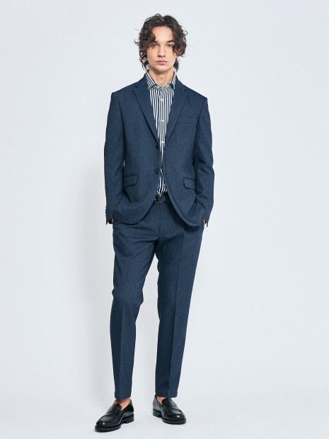 【セットアップ対応】デニムライク ジャケット / FLEX JACKET / 2WAYストレッチ 防シワ性 手洗い可【予約】