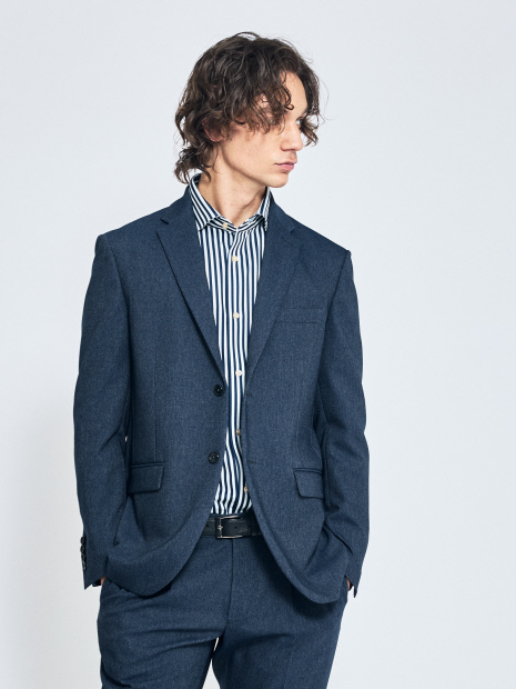 【セットアップ対応】デニムライク ジャケット / FLEX JACKET / 2WAYストレッチ 防シワ性 手洗い可【予約】