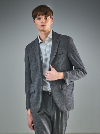 【セットアップ対応】WOOL×COTTON ムリネ ジャージー ジャケット / FLEX JACKET / 2WAYストレッチ