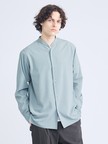 Vネック スキッパーシャツ / バンドカラー