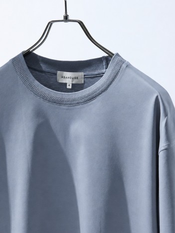 KNIT COLLAR コットンポンチ クルーネック半袖Tシャツ / リラックスフィット