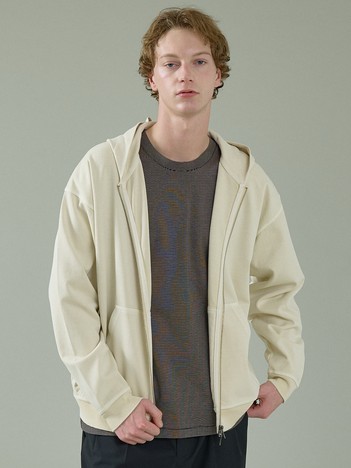 ABAHOUSE - 【スウェットライク】フェード ポンチ　ダブルZIPパーカー