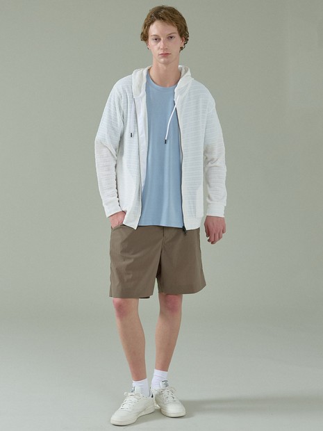 シアーストレッチ ダブルジップ メッシュパーカー【予約】｜ABAHOUSE