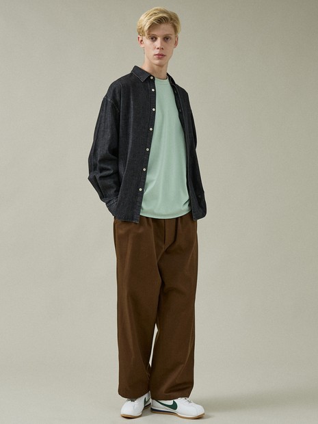 2タック チノワイドパンツ / イージーパンツ【追加生産】