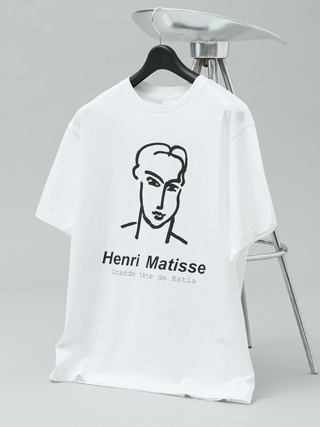【Henri Matisse / アンリ・マティス】ラインアート グラフィック クルーネック Tシャツ