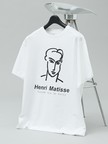 【Henri Matisse / アンリ・マティス】ラインアート グラフィック クルーネック Tシャツ