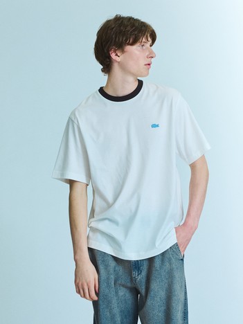 【LACOSTE / ラコステ】RIB TEE SHIRT / 配色ネックリブTシャツ / 半袖Tシャツ / ユニセックス
