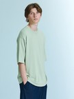【接触冷感】 サマーニットTシャツ / オーバーサイズ