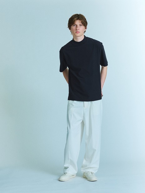 接触冷感】モックネック Tシャツ / COVEROSS(R)｜ABAHOUSE / アバハウス