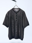 ドライタッチ ヘンリーネック シアーニットTシャツ